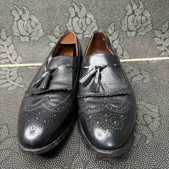 Allen Edmonds Arlington Black Leather Tassel Loafers Mens Size 13 E Dress Shoes - Picture 2 of 9